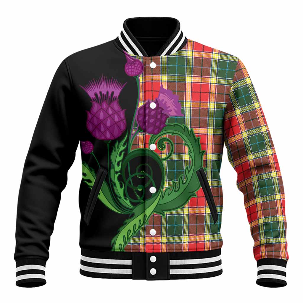 Gibson (Gibbs or Gibsone) Tartan Baseball Jacket Traditional Scottish Thistle