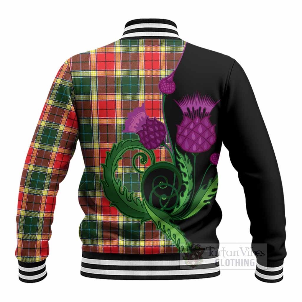 Gibson (Gibbs or Gibsone) Tartan Baseball Jacket Traditional Scottish Thistle