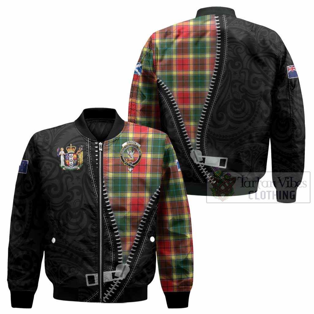 Gibson (Gibbs or Gibsone) Tartan Bomber Jacket New Zealand Pattern Unique Zipper Stylized