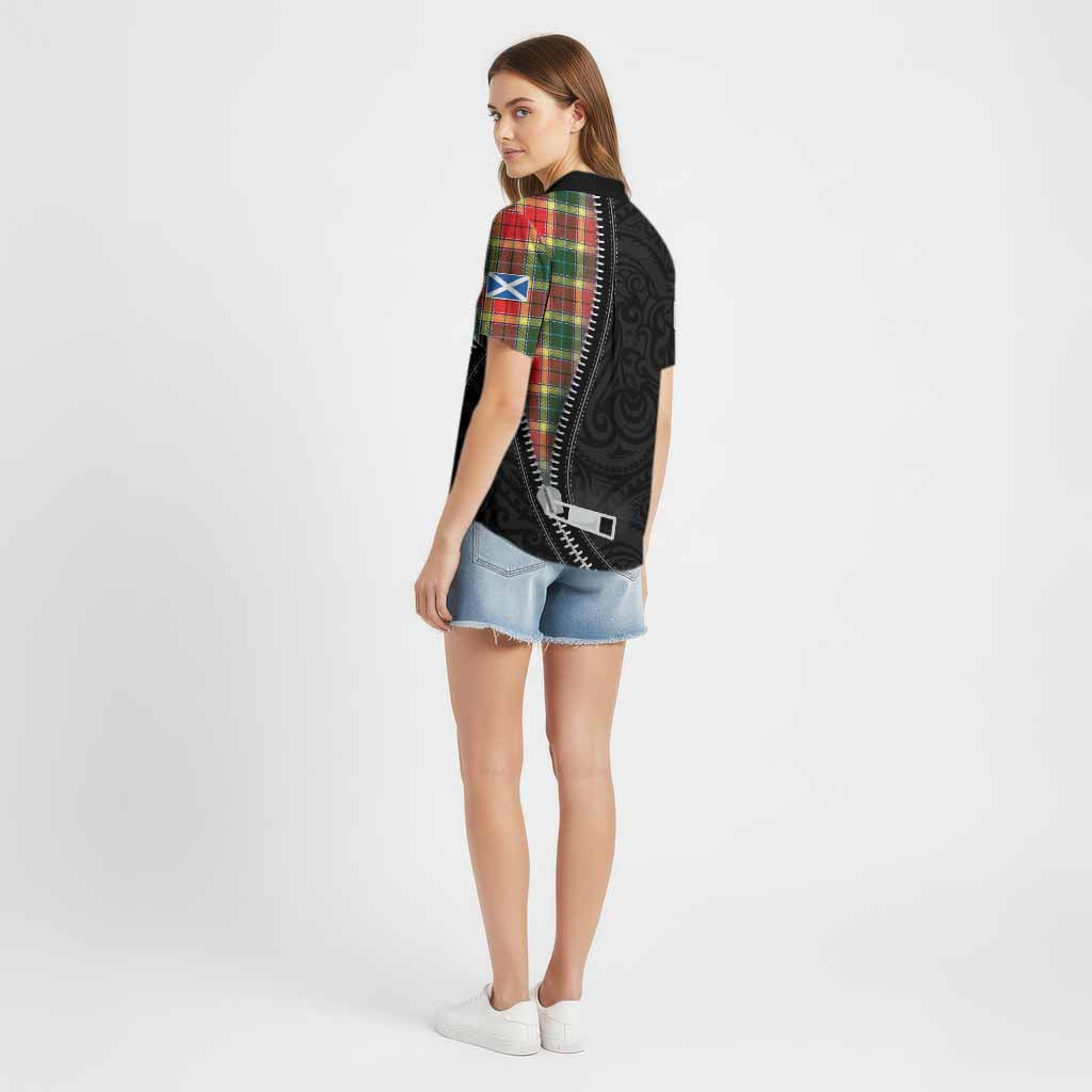 Gibson (Gibbs or Gibsone) Tartan Cotton Hawaiian Shirt New Zealand Pattern Unique Zipper Stylized