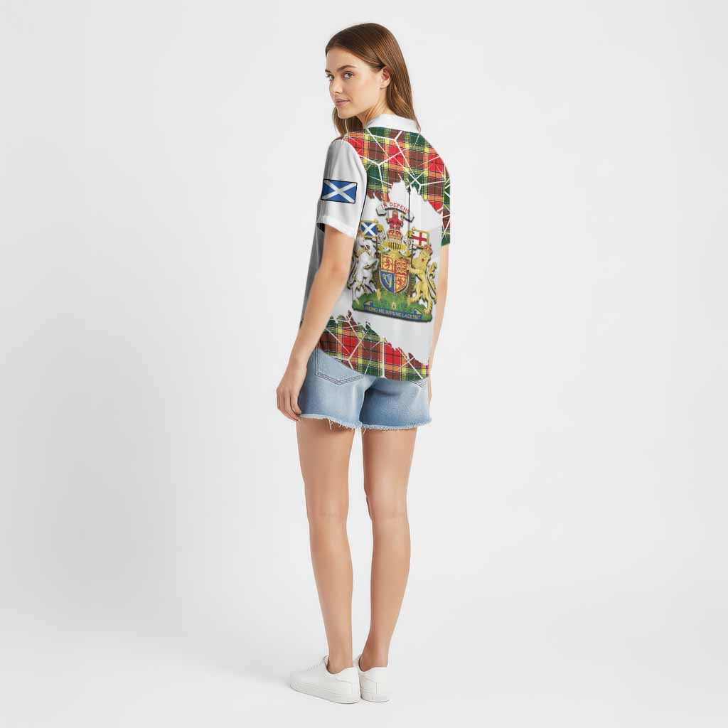 Gibson (Gibbs or Gibsone) Tartan Cotton Hawaiian Shirt with Family Crest and Lion Rampant Grunge Style