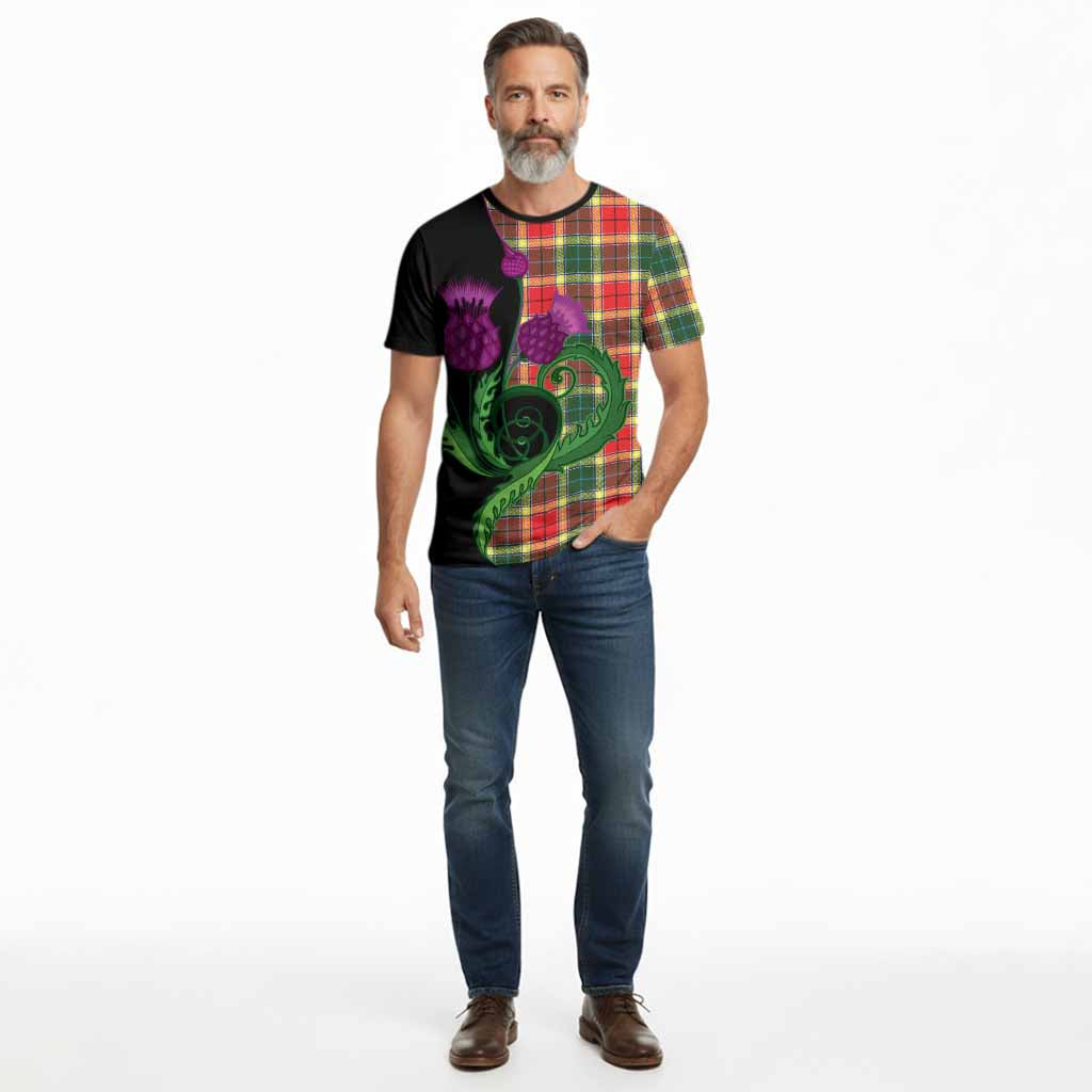 Gibson (Gibbs or Gibsone) Tartan Cotton T-shirt Traditional Scottish Thistle