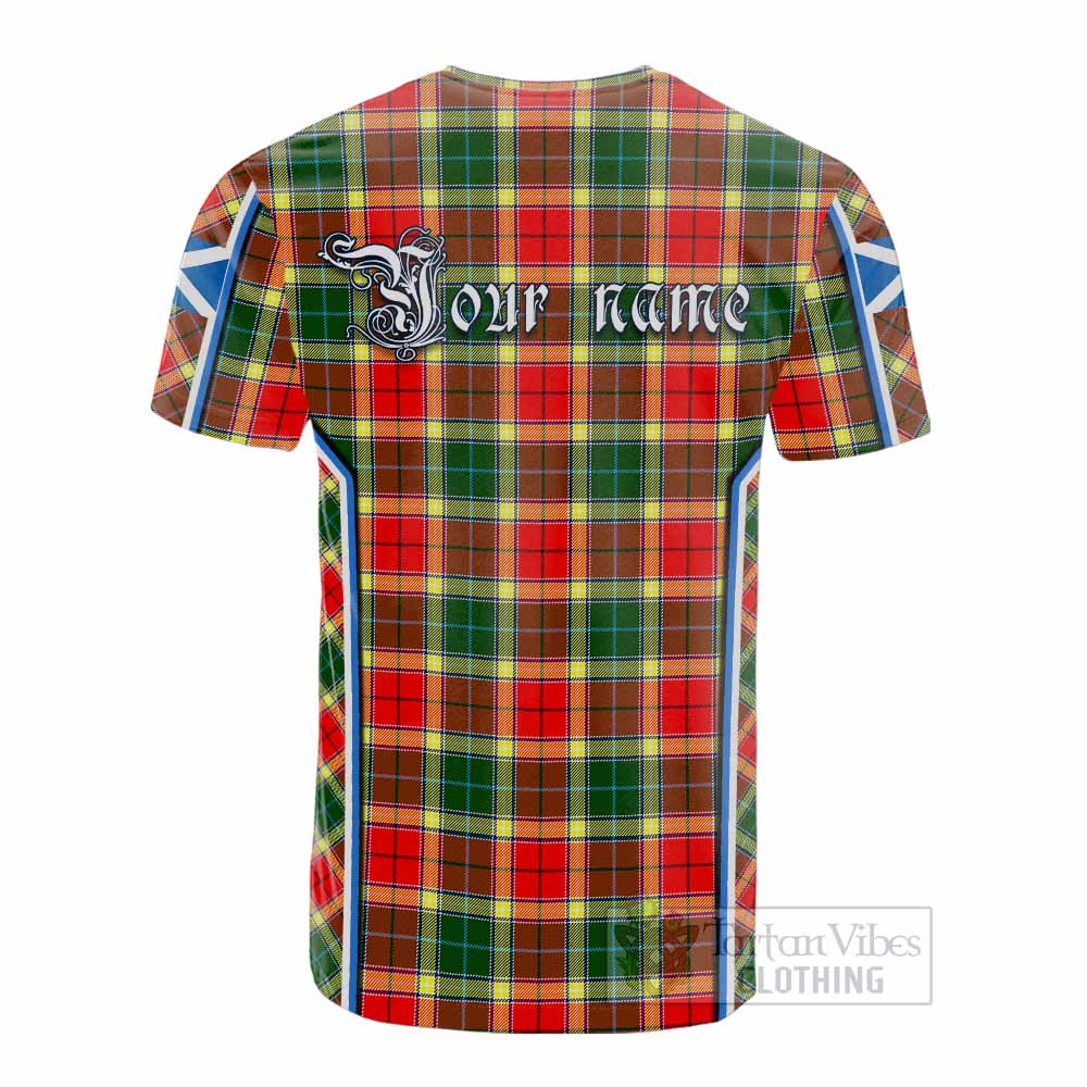Gibson (Gibbs or Gibsone) Tartan Crest Cotton T-shirt Scotland Coat of Arm Flag Style - Tartan Vibes Clothing