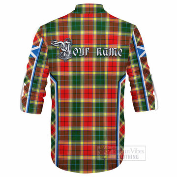 Gibson (Gibbs or Gibsone) Tartan Crest Ghillie Kilt Shirt Scotland Coat of Arm Flag Style - Tartan Vibes Clothing