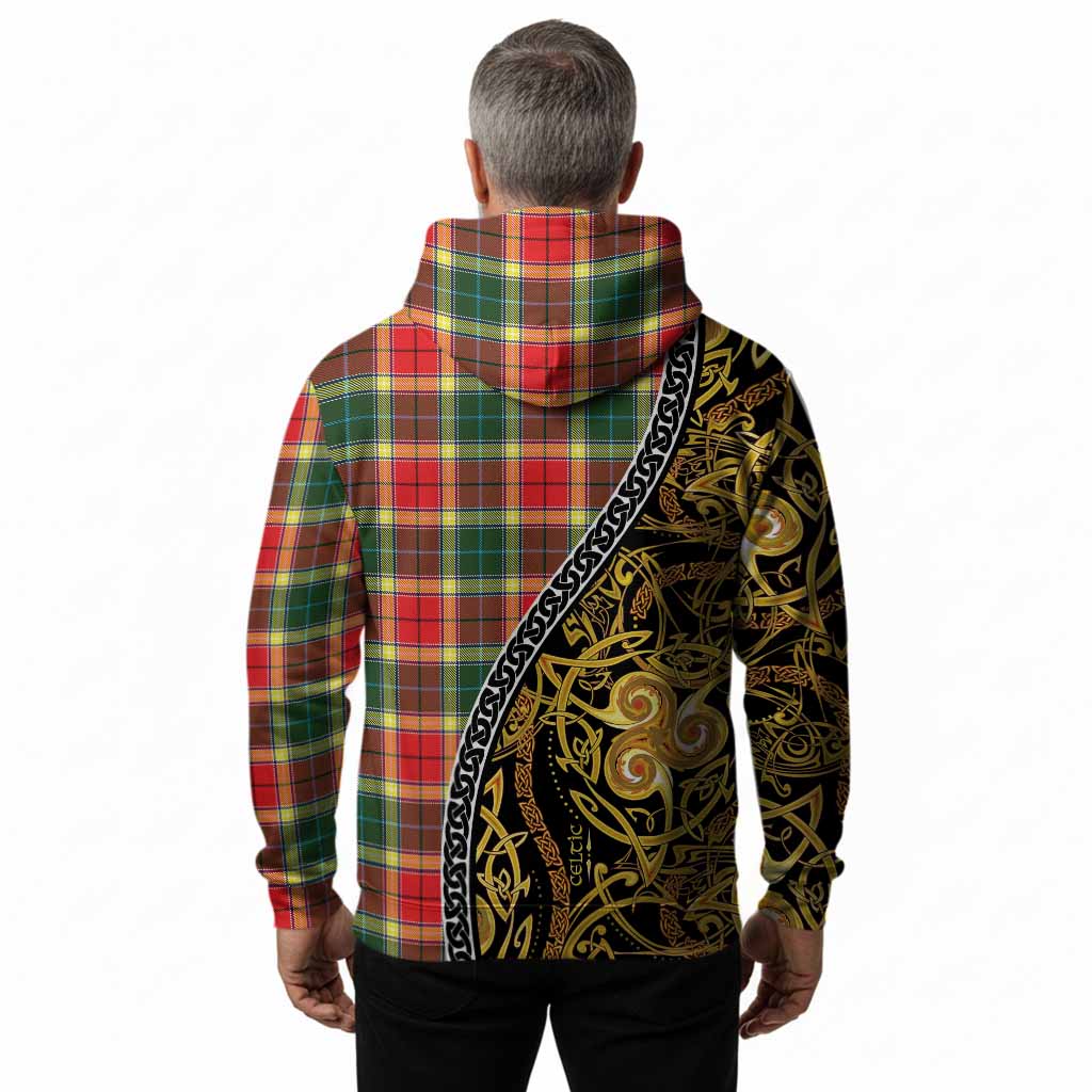 Gibson (Gibbs or Gibsone) Tartan Crest Hoodie Celtic Knot and Triple Trickle Spiral Symbols
