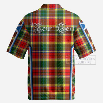 Gibson (Gibbs or Gibsone) Tartan Crest Men’s Polo Sweater Top Scotland Coat of Arm Flag Style