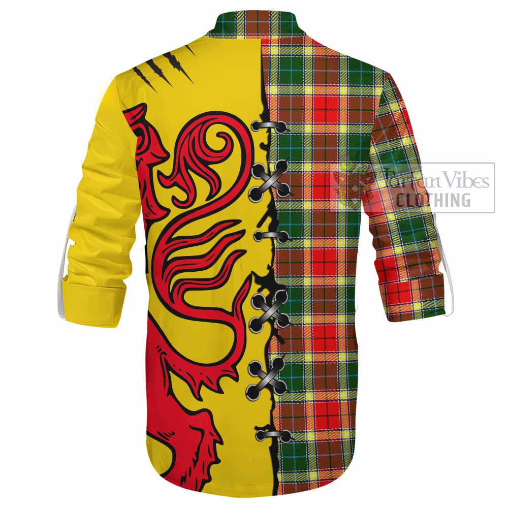 Gibson (Gibbs or Gibsone) Tartan Family Crest Ghillie Kilt Shirt Lion Rampant Honor - Tartan Vibes Clothing