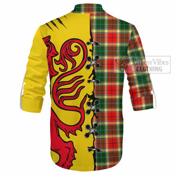 Gibson (Gibbs or Gibsone) Tartan Family Crest Ghillie Kilt Shirt Lion Rampant Honor - Tartan Vibes Clothing