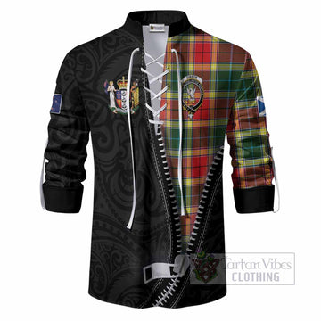 Gibson (Gibbs or Gibsone) Tartan Ghillie Shirt New Zealand Pattern Unique Zipper Stylized