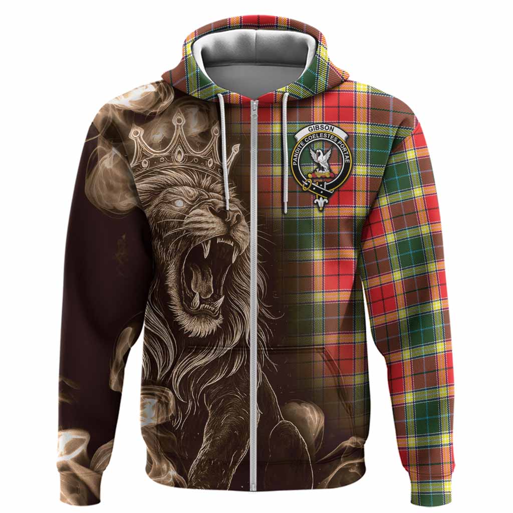 Gibson (Gibbs or Gibsone) Tartan Hoodie Roaring Lion Heritage