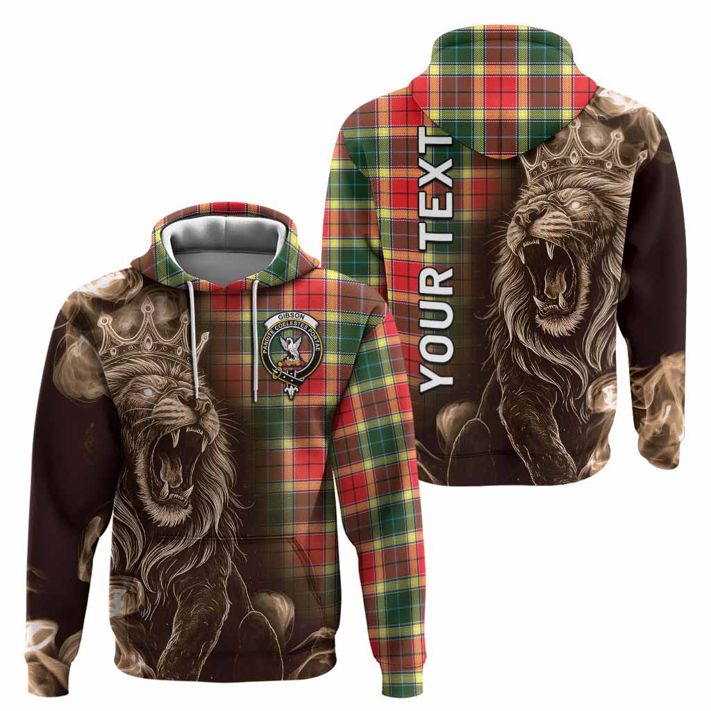 Gibson (Gibbs or Gibsone) Tartan Hoodie Roaring Lion Heritage