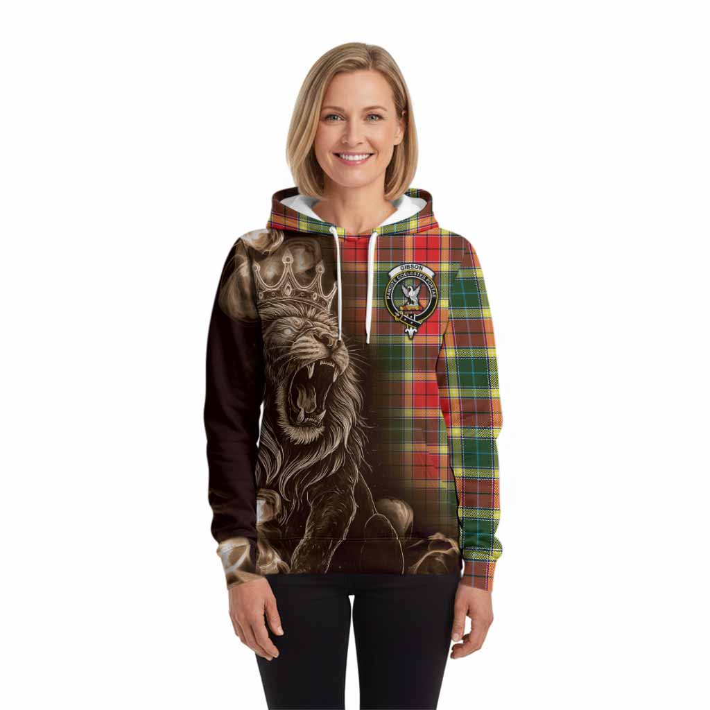 Gibson (Gibbs or Gibsone) Tartan Hoodie Roaring Lion Heritage