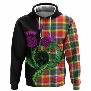 Gibson (Gibbs or Gibsone) Tartan Hoodie Traditional Scottish Thistle