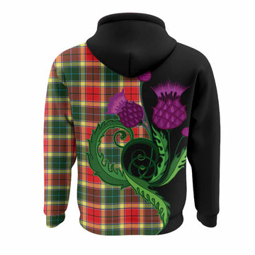 Gibson (Gibbs or Gibsone) Tartan Hoodie Traditional Scottish Thistle