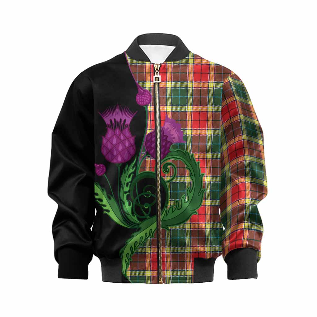 Gibson (Gibbs or Gibsone) Tartan Kid Bomber Jacket Traditional Scottish Thistle