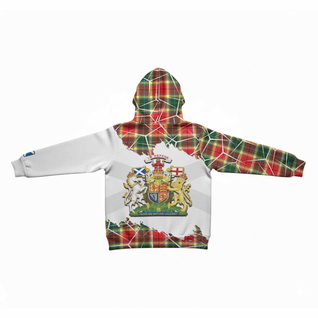 Gibson (Gibbs or Gibsone) Tartan Kid Hoodie with Family Crest and Lion Rampant Grunge Style