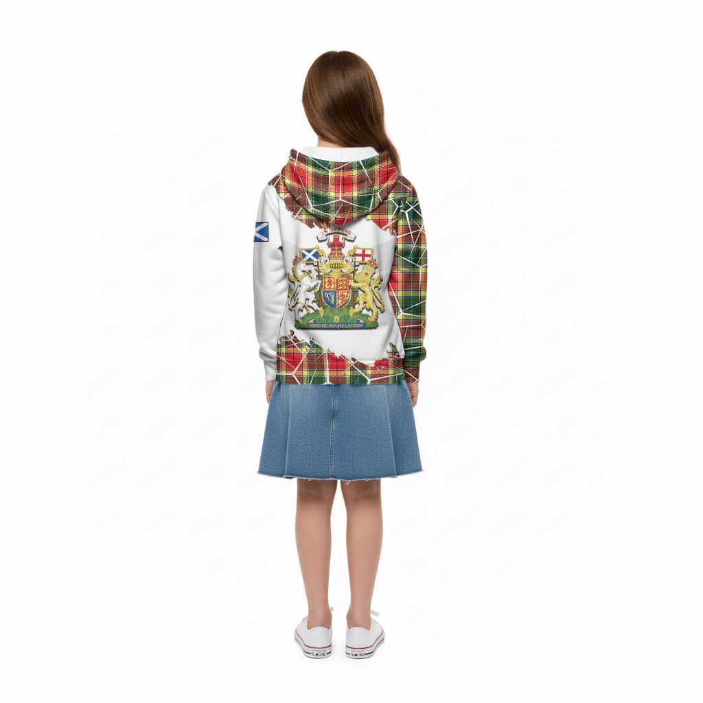 Gibson (Gibbs or Gibsone) Tartan Kid Hoodie with Family Crest and Lion Rampant Grunge Style