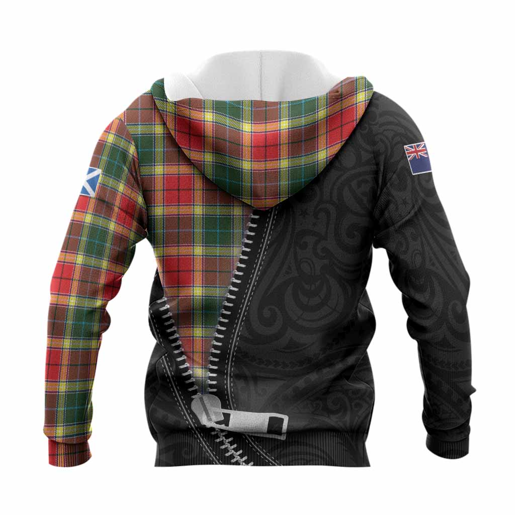 Gibson (Gibbs or Gibsone) Tartan Knitted Hoodie New Zealand Pattern Unique Zipper Stylized