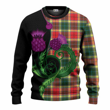 Gibson (Gibbs or Gibsone) Tartan Knitted Sweater Traditional Scottish Thistle