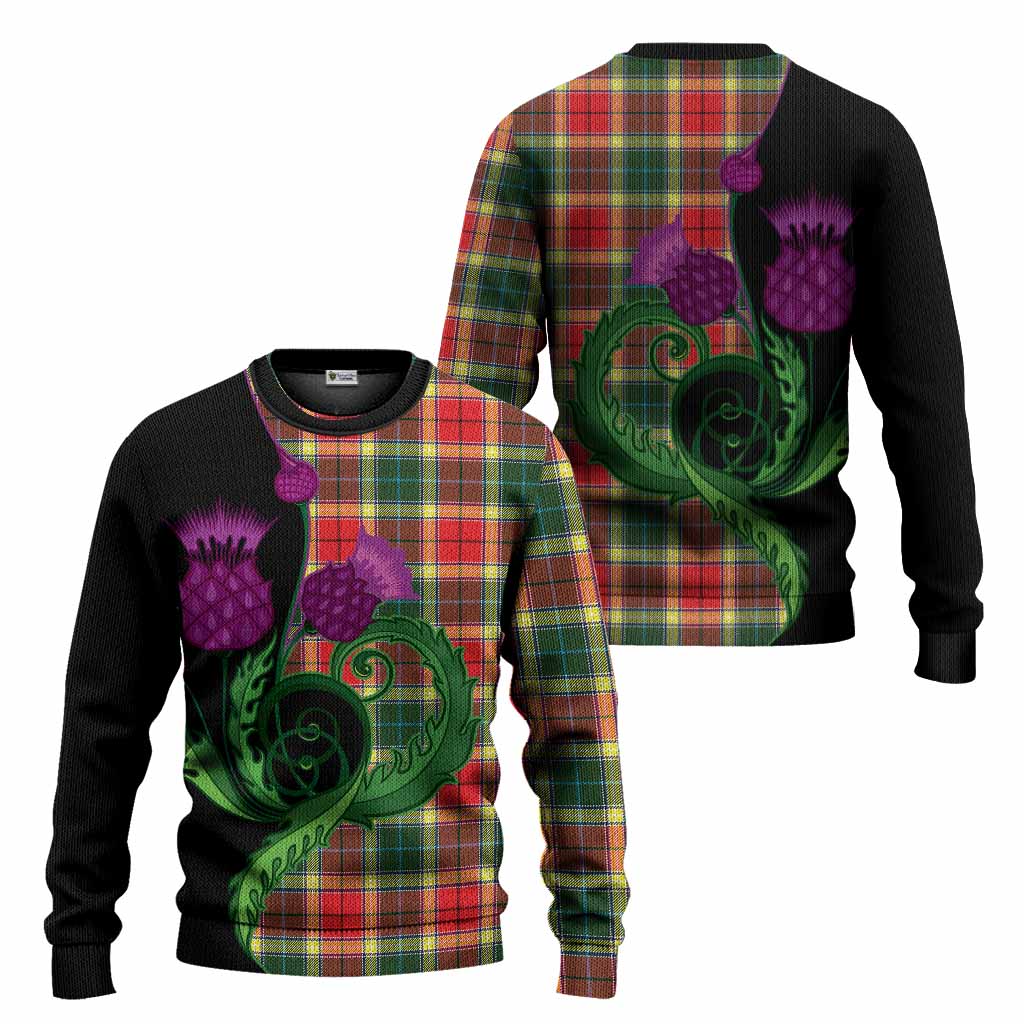Gibson (Gibbs or Gibsone) Tartan Knitted Sweater Traditional Scottish Thistle