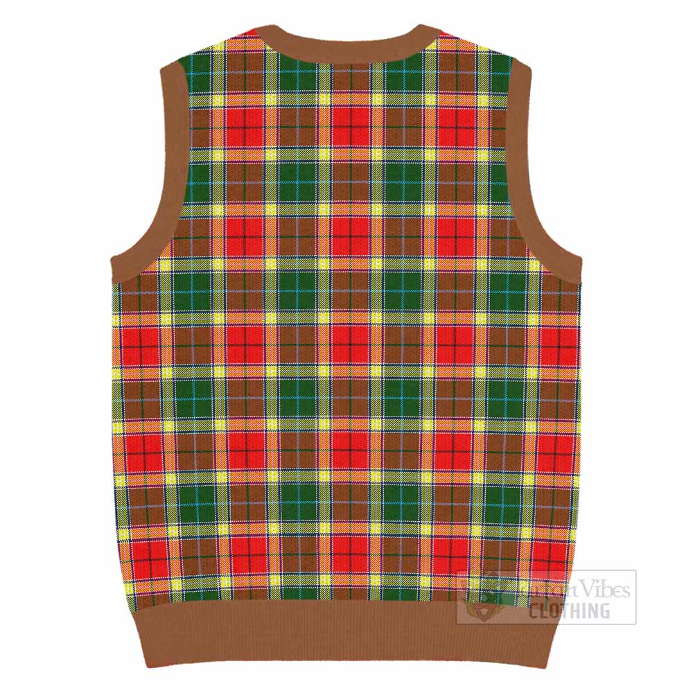 Gibson (Gibbs or Gibsone) Tartan Knitted V-Neck Vest with Family Crest - Tartan Vibes Clothing
