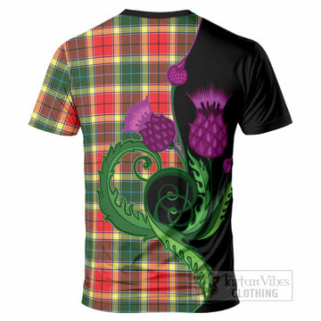 Gibson (Gibbs or Gibsone) Tartan T-Shirt Traditional Scottish Thistle