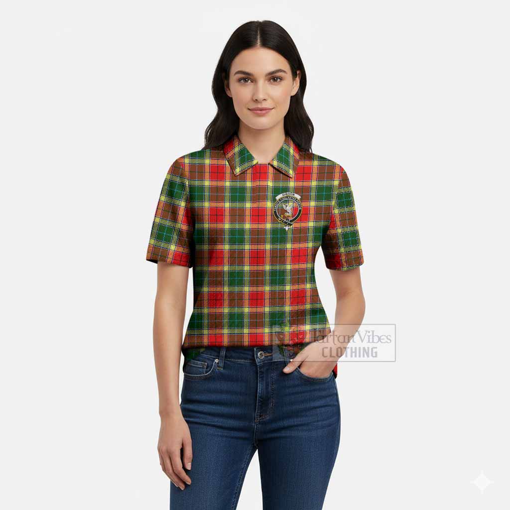 Gibson (Gibbs or Gibsone) Tartan Women’s Polo Sweater Top with Family Crest