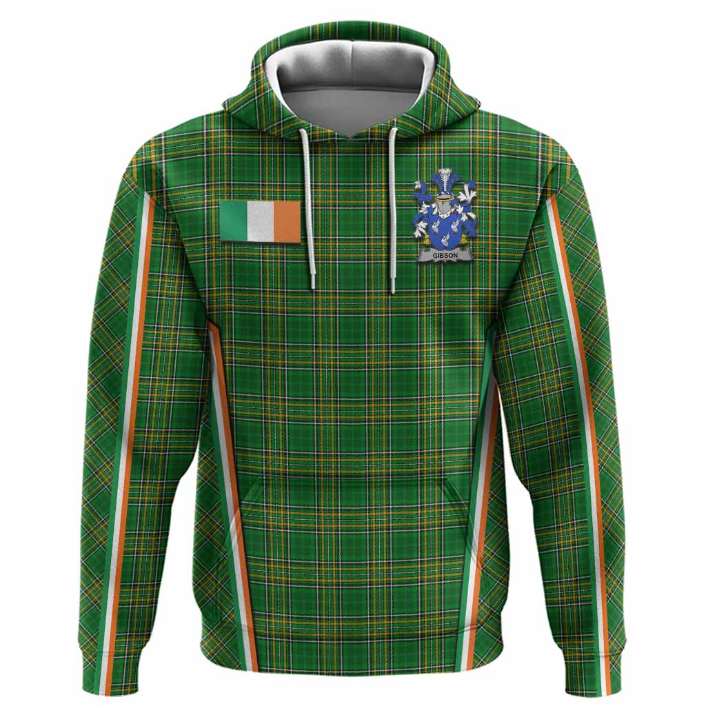 Gibson Irish Clan Coat of Arm Tartan Hoodie Flag Style