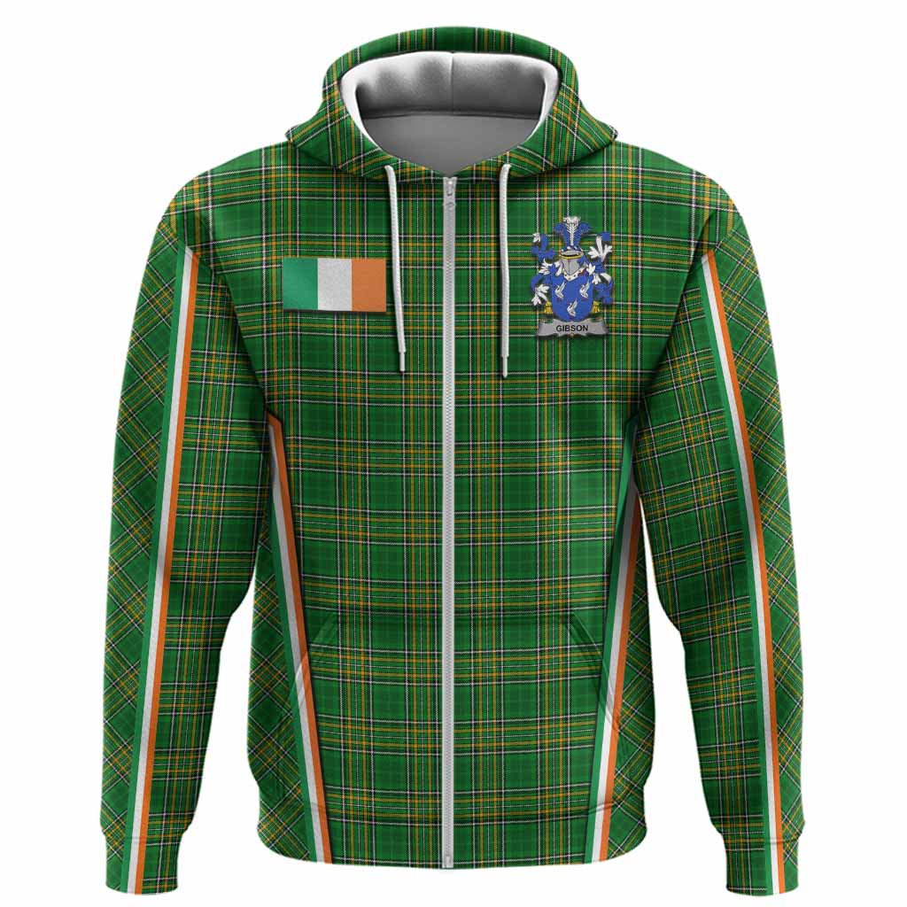Gibson Irish Clan Coat of Arm Tartan Hoodie Flag Style