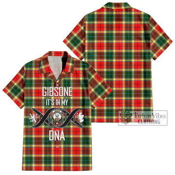 Gibsone Tartan Hawaiian Shirt with Family Crest DNA In Me Style