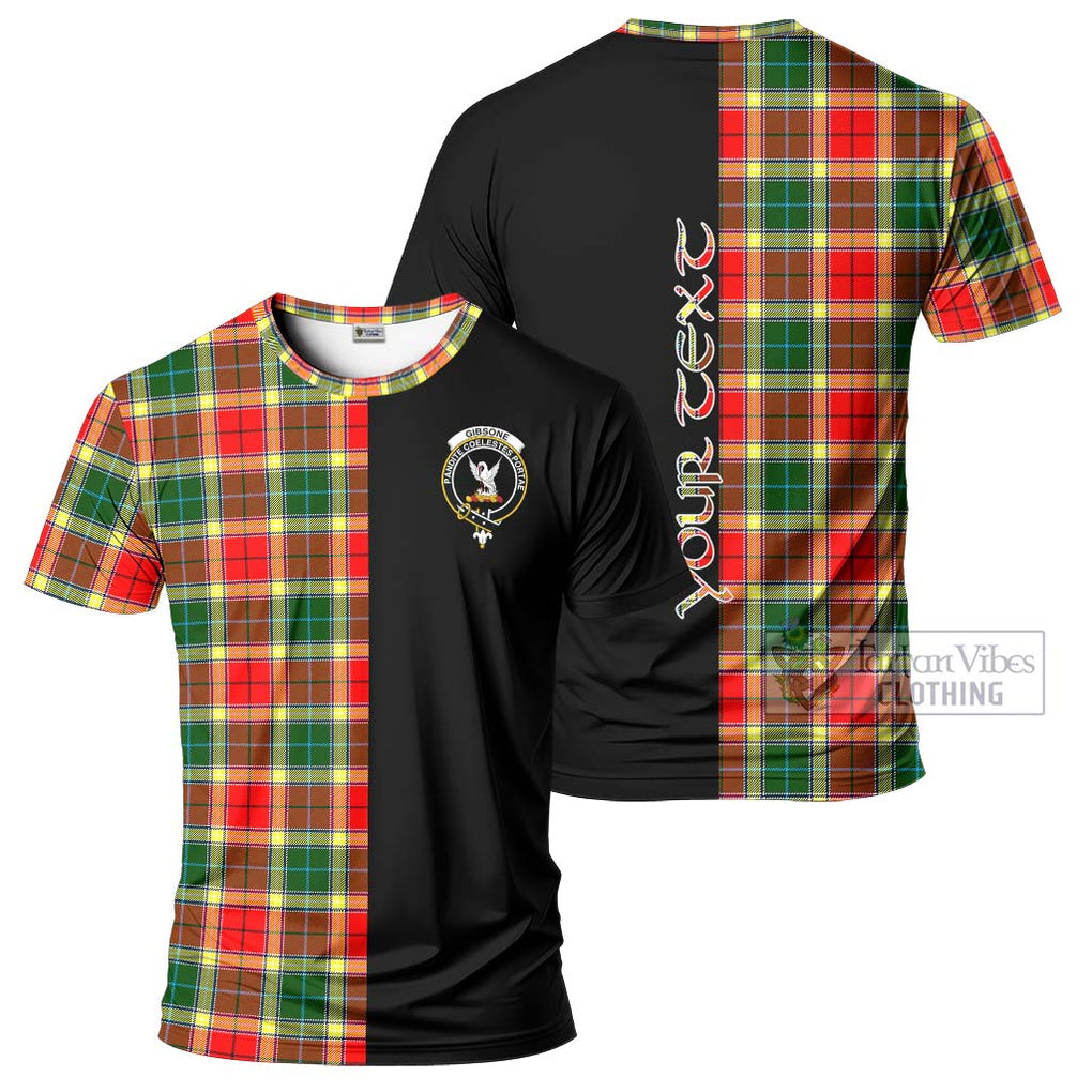 Gibsone Tartan T-Shirt with Family Crest and Half Of Me Style Kid's Shirt - Tartanvibesclothing Shop