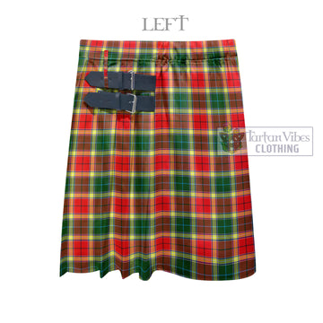 Gibsone Tartan Men's Pleated Skirt - Fashion Casual Retro Scottish Kilt Style