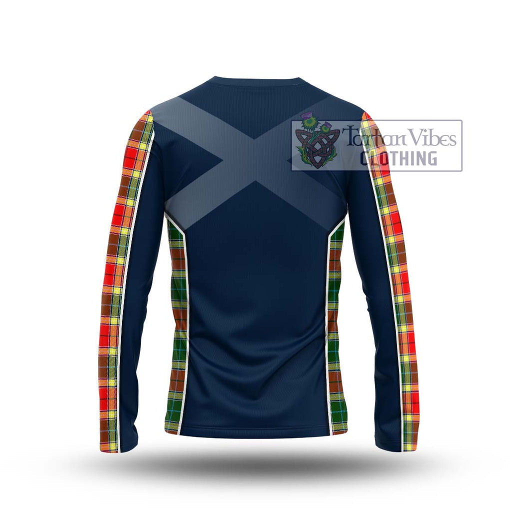 Gibsone Tartan Long Sleeve T-Shirt with Family Crest and Lion Rampant Vibes Sport Style - Tartan Vibes Clothing