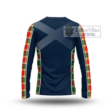 Gibsone Tartan Long Sleeve T-Shirt with Family Crest and Lion Rampant Vibes Sport Style - Tartan Vibes Clothing