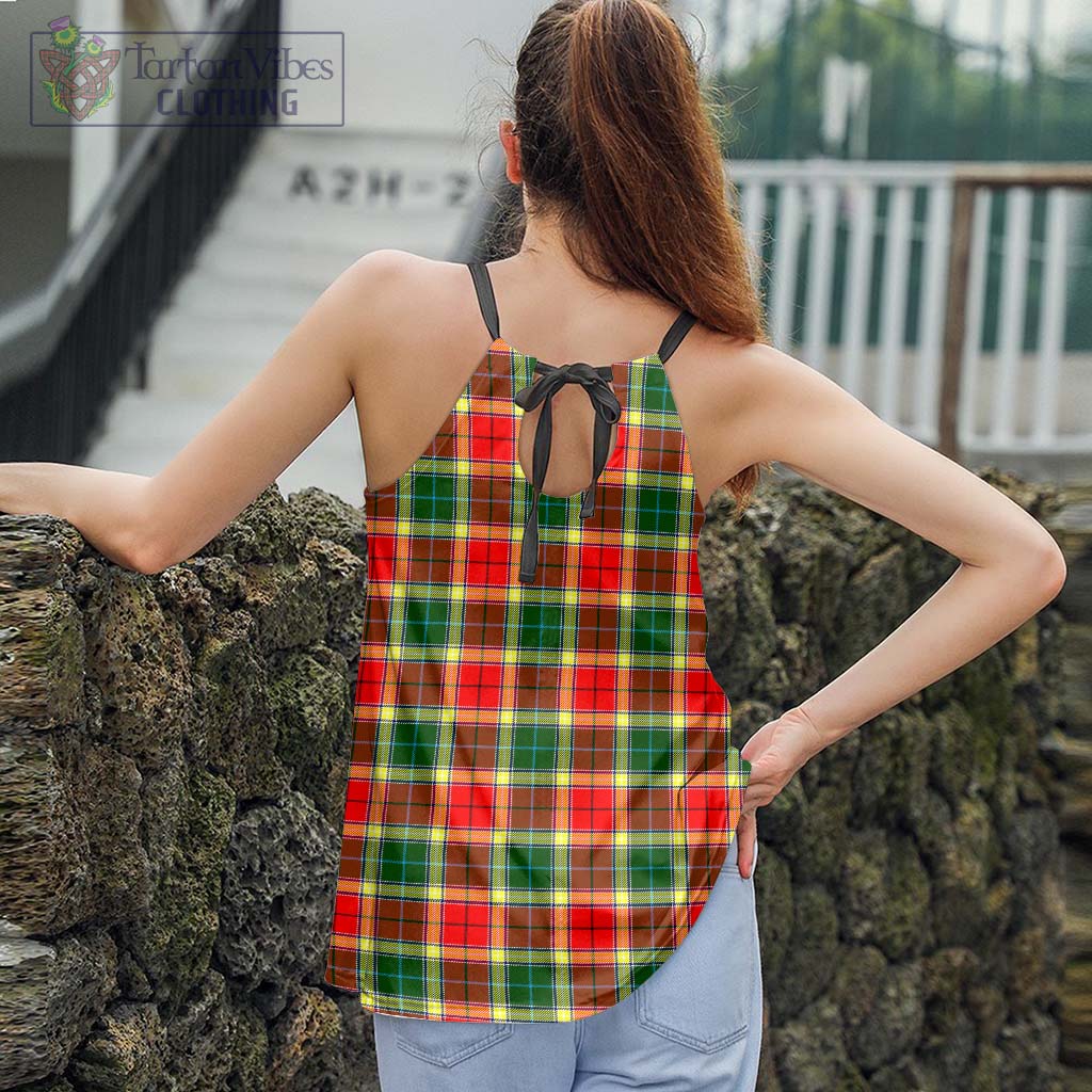 Tartan Vibes Clothing Gibsone Tartan Loose Halter Neck Camisole