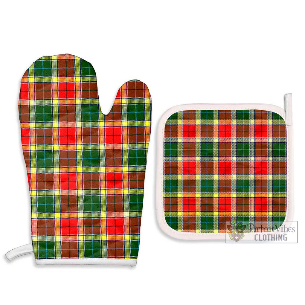Gibsone Tartan Combo Oven Mitt & Pot-Holder Combo 1 Oven Mitt & 2 Pot-Holder White - Tartan Vibes Clothing