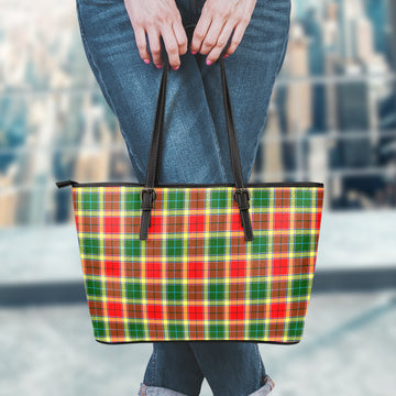 Gibsone (Gibson-Gibbs) Tartan Leather Tote Bag - Tartan Vibes Clothing
