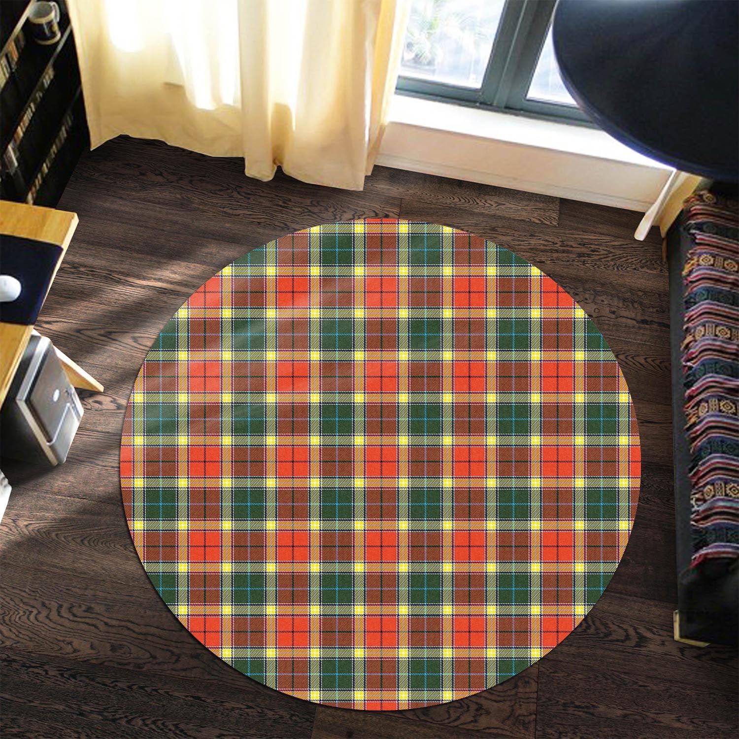 Gibsone (Gibson-Gibbs) Tartan Round Rug Premium Round Rug - Tartan Vibes Clothing