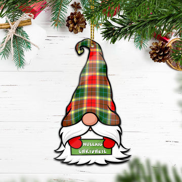 Gibsone (Gibson-Gibbs) Gnome Christmas Ornament with His Tartan Christmas Hat