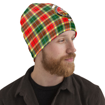 Gibson (Gibbs or Gibsone) Tartan Beanies Hat with Family Crest