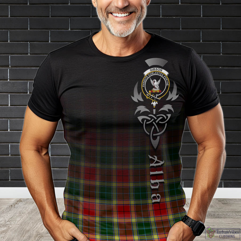 Gibson (Gibbs or Gibsone) Tartan T-Shirt Featuring Alba Gu Brath Family Crest Celtic Inspired Kid's Shirt - Tartan Vibes Clothing