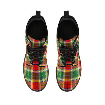 Gibsone (Gibson-Gibbs) Tartan Leather Boots - Tartan Vibes Clothing