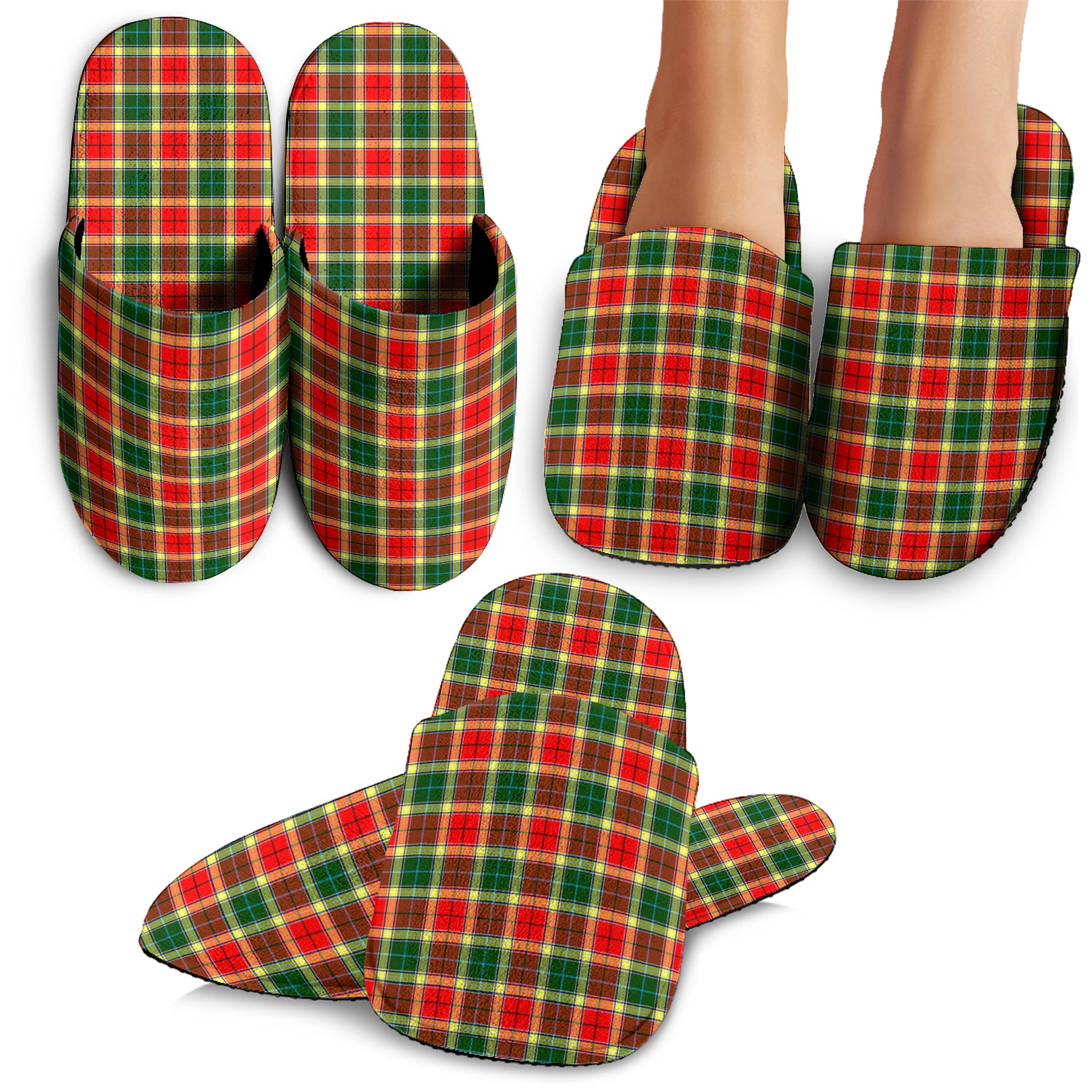 Gibsone (Gibson-Gibbs) Tartan Home Slippers - Tartan Vibes Clothing