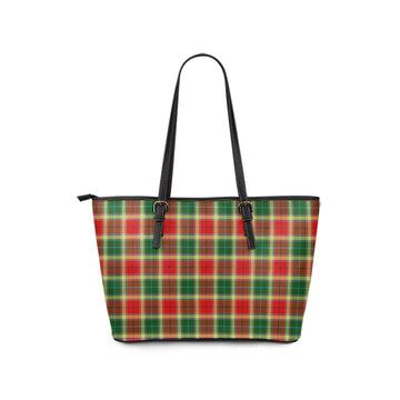 Gibsone (Gibson-Gibbs) Tartan Leather Tote Bag - Tartan Vibes Clothing