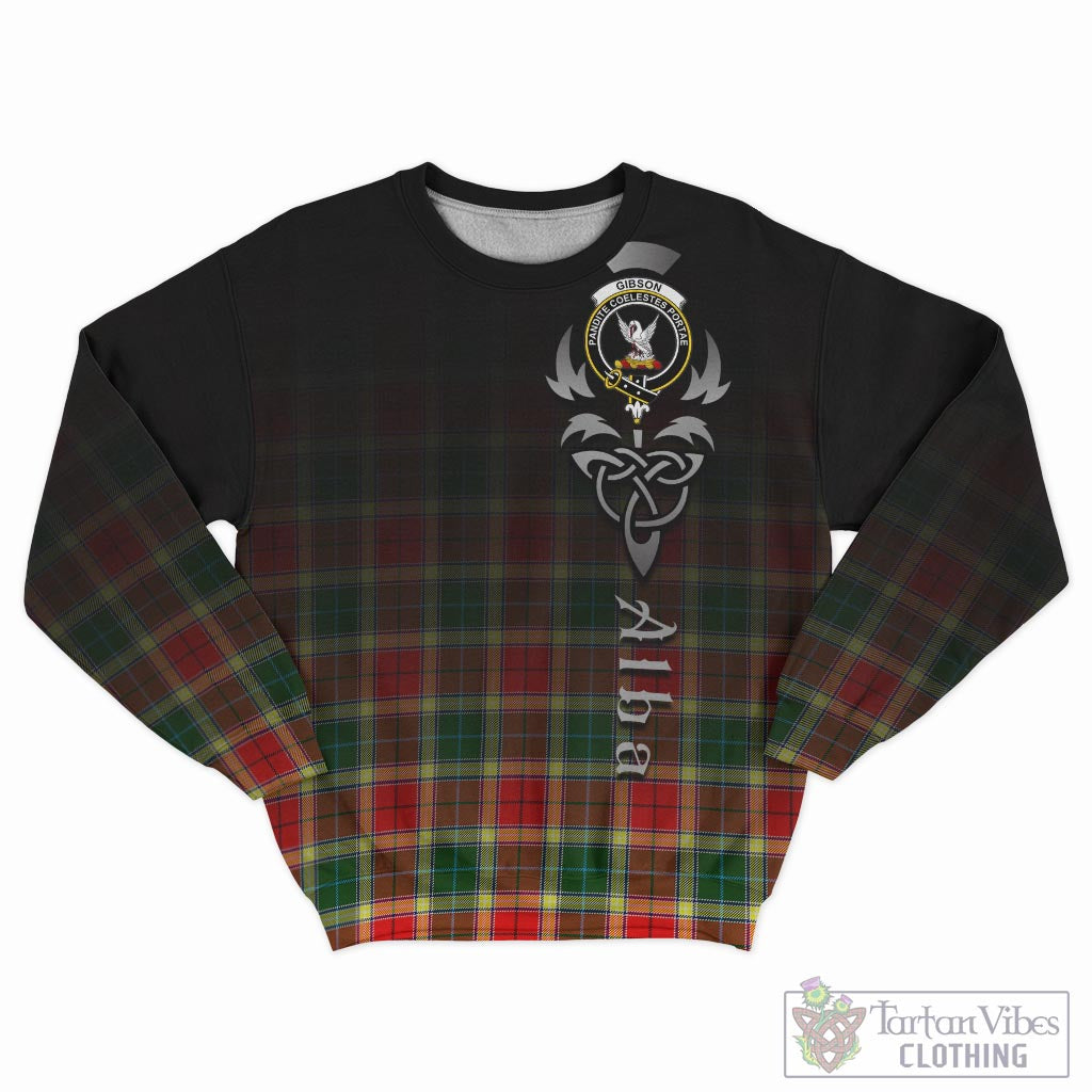 Gibson (Gibbs or Gibsone) Tartan Sweatshirt Featuring Alba Gu Brath Family Crest Celtic Inspired - Tartan Vibes Clothing