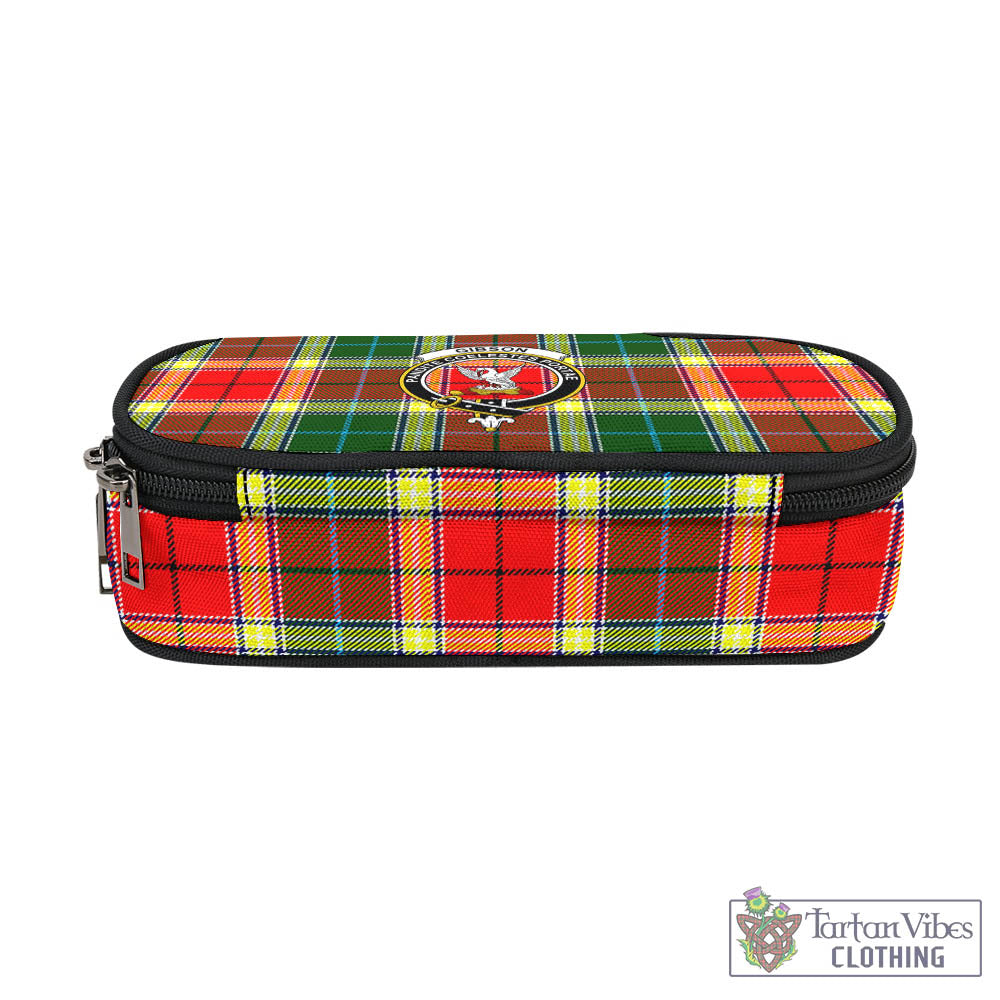 Tartan Vibes Clothing Gibsone (Gibson-Gibbs) Tartan Pen and Pencil Case with Family Crest