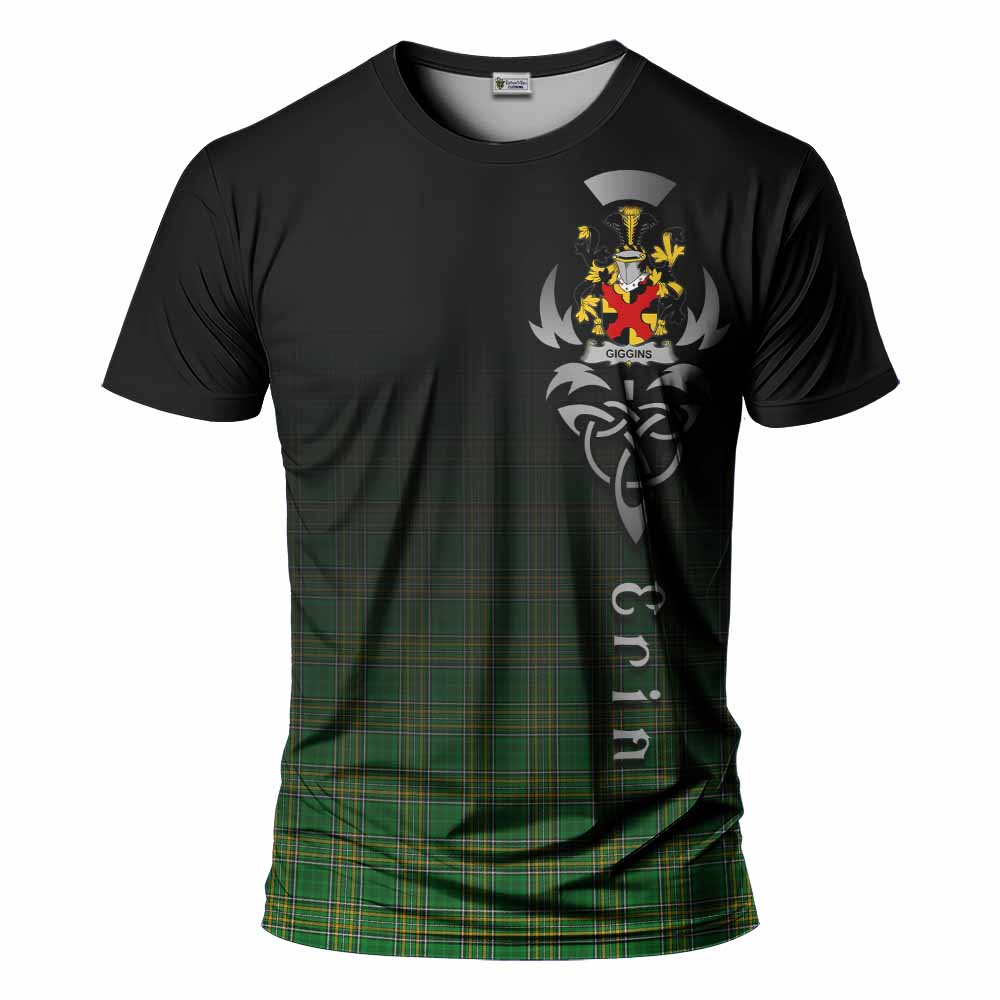 Giggins Irish Clan T-Shirt with Coat of Arms Erin Go Bragh Celtic Inspired Kid's Shirt - Tartan Vibes Clothing