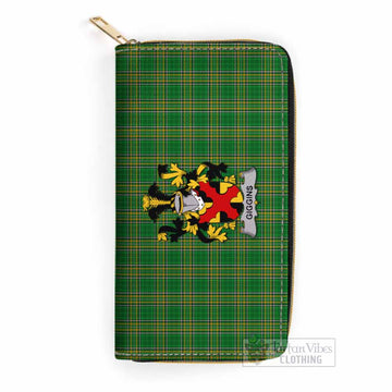 Giggins Irish Clan Tartan Women's Leather Wallet with Coat of Arms