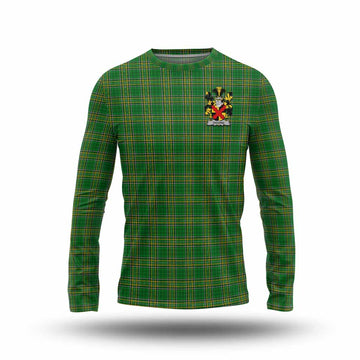 Giggins Irish Clan Tartan Long Sleeve T-Shirt with Coat of Arms Unisex - Tartan Vibes Clothing