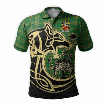 Giggins Irish Tartan Polo Shirt with Coat of Arms Celtic Wolf Style Kid - Tartan Vibes Clothing